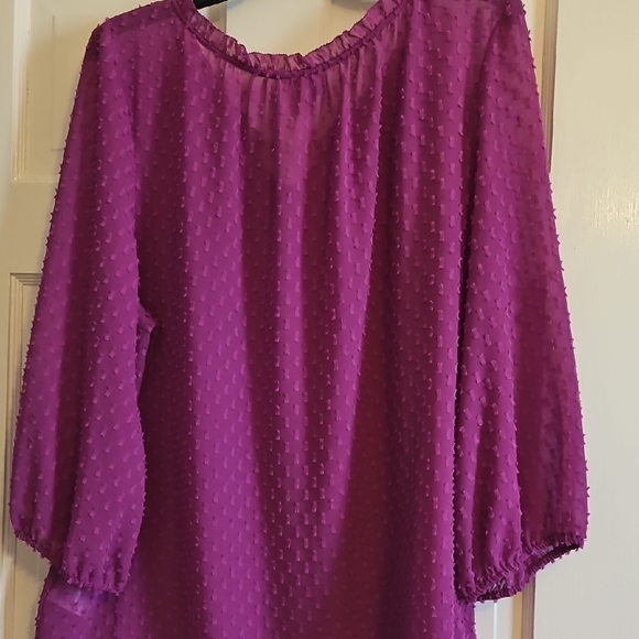 Flowy Cottagecore Purple Blouse Xlarge - Picture 6 of 6